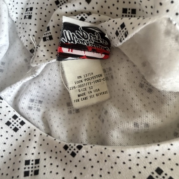 Vintage Manhattan Plaza Dress Black White Contrasting Women's 12 Modest 80s USA - Picture 8 of 8